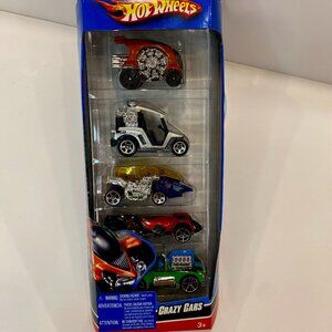 Hot Wheels 5pc Gift Pack Crazy Cars